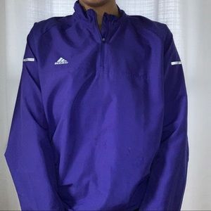 ADIDAS Indigo Blue Purple Wind Breaker - Large